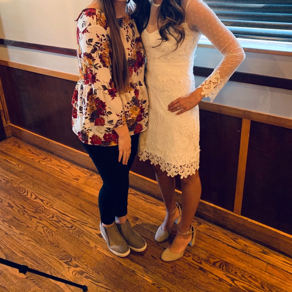 Lulus super cute white dress 🥰🎊🎈